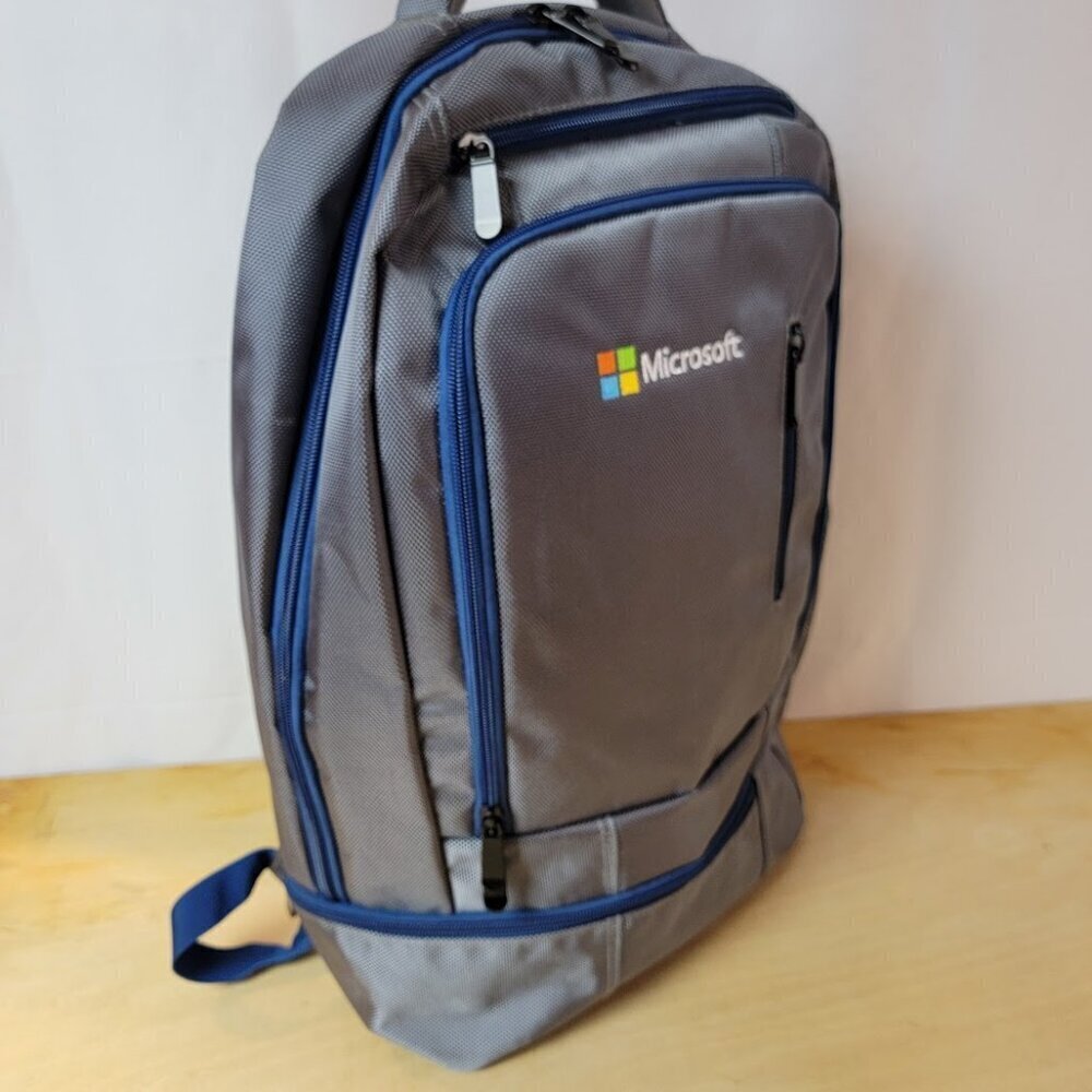 Microsoft Backpack Gray Padded Sections For Lapto… - image 3